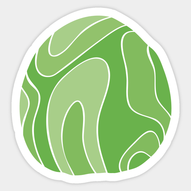 Cabbage - Stylized Food Sticker by M.P. Lenz